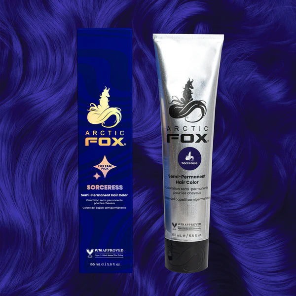 Arctic Fox Sorceress Hair Color - Vibrant Purple Semi-Permanent